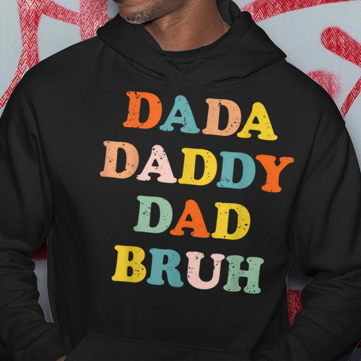 Dada Daddy Dad Father Bruh Funny Fathers Day Vintage Gift For Men Hoodie Funny Gifts