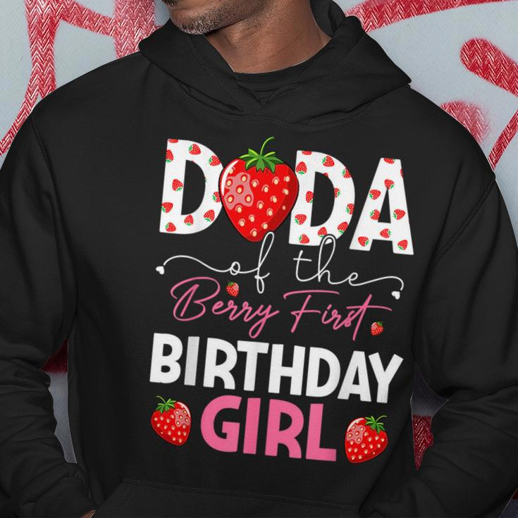 Dada Of The Berry First Birthday Gifts Girl Sweet Strawberry Hoodie Funny Gifts