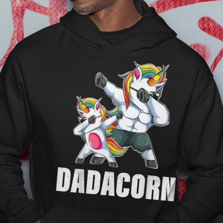 Dadacorn Dadicorn Daddycorn Unicorn Dad Baby Fathers Day Hoodie Funny Gifts