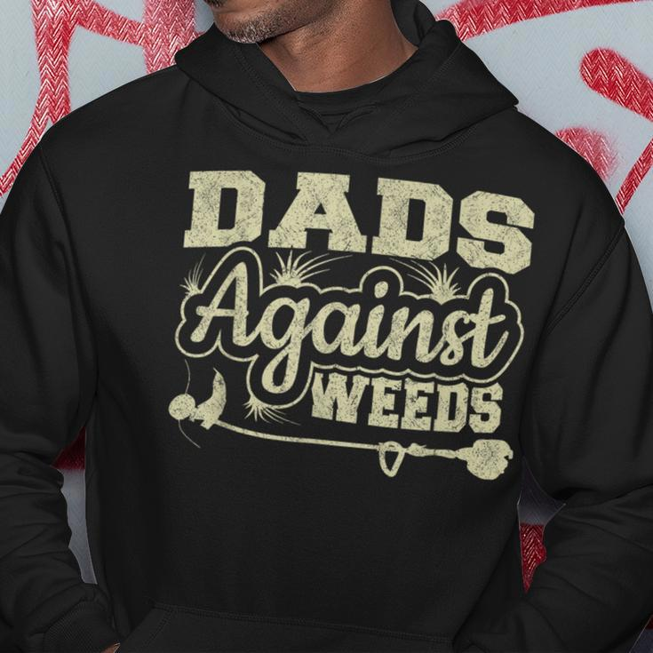 Dads Against Weeds Gardening Dad Joke Lawn Mowing Funny Dad Hoodie Funny Gifts