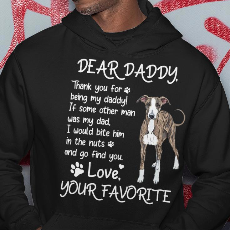 Dear Daddy Greyhound Dog Dad Fathers Day Hoodie Unique Gifts