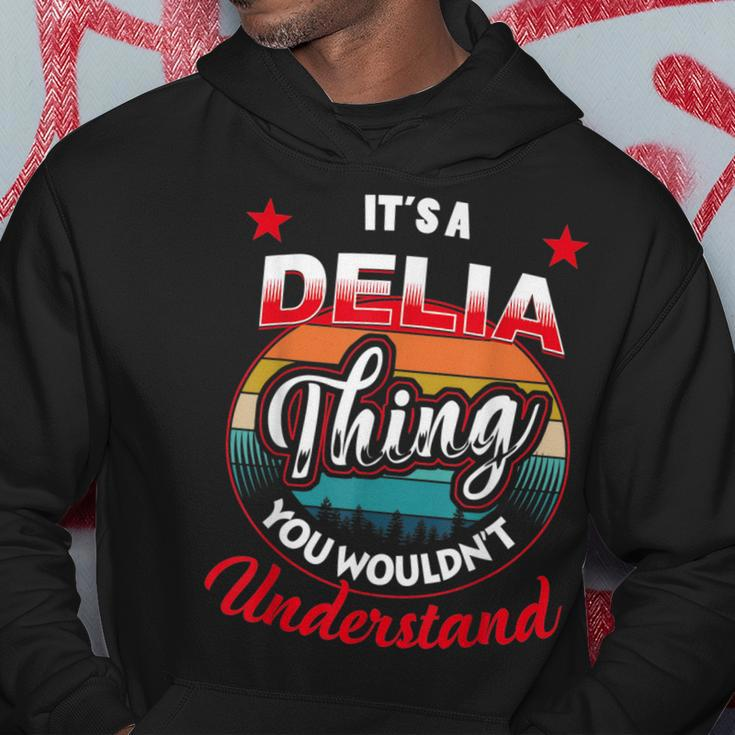 Delia Retro Name Its A Delia Thing Hoodie Unique Gifts