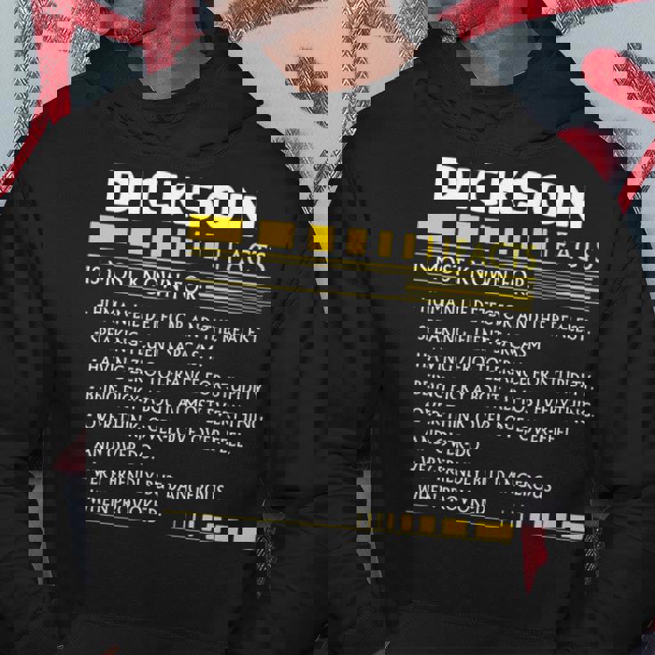 Dickson Name Gift Dickson Facts V3 Hoodie Personalized Gifts