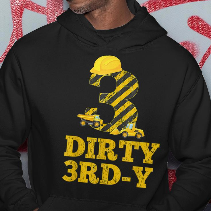 Dirty 3Rd-Y Birthday Party Construction Boy 3Rd Bday Hoodie Funny Gifts