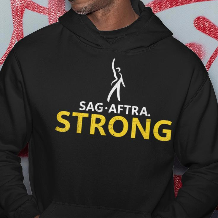 Distressed SagAftra Strong Hoodie Personalized Gifts