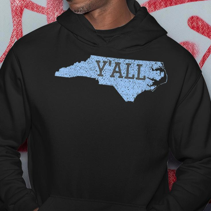 Distressed Yall North Carolina Funny Hoodie Unique Gifts