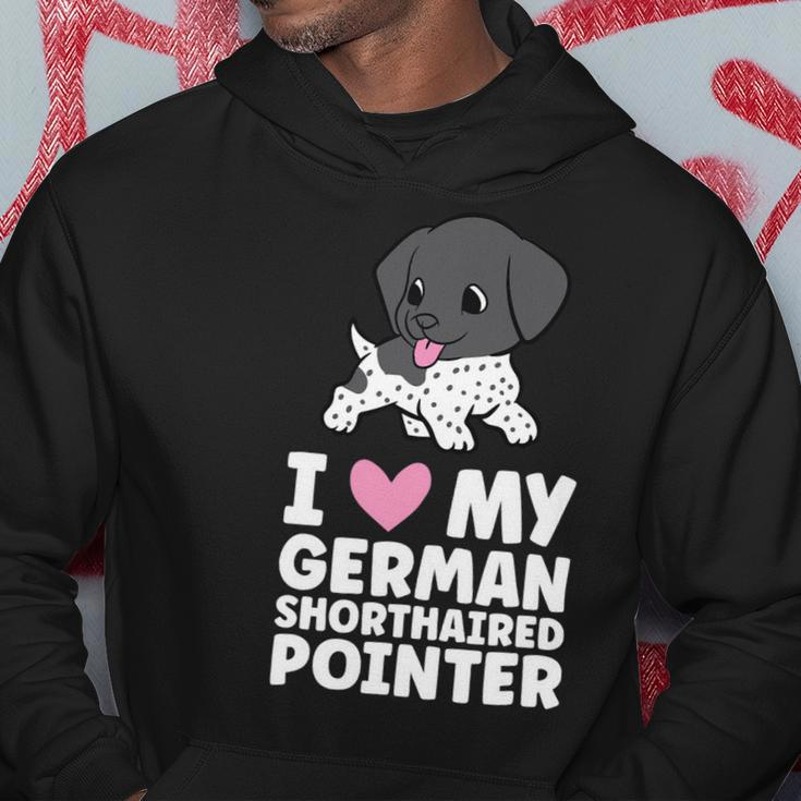 Dog German Shorthaired I Love My German Shorthaired Pointer Dog Hoodie Unique Gifts