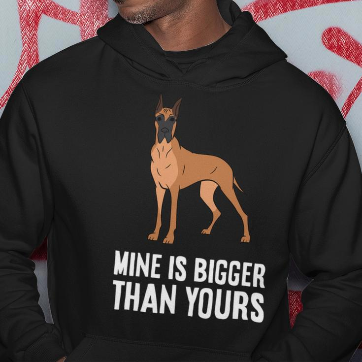 Dog Owner Mine Is Bigger Than Yours Funny Great Dane Hoodie Unique Gifts