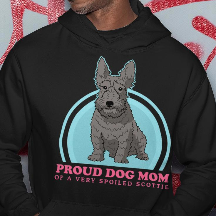 Dog Scottish Terrier Mom Of A Spoiled Scottie Dog Owner Scottish Terrier 2 Hoodie Unique Gifts