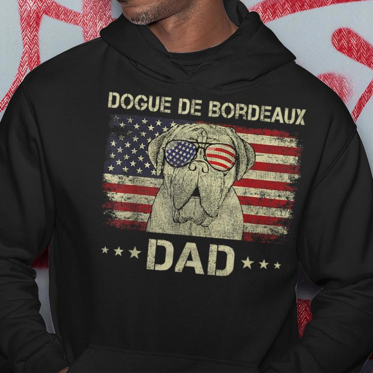 Dogue De Bordeaux Dad Dog Lovers American Flag 4Th Of July Hoodie Funny Gifts