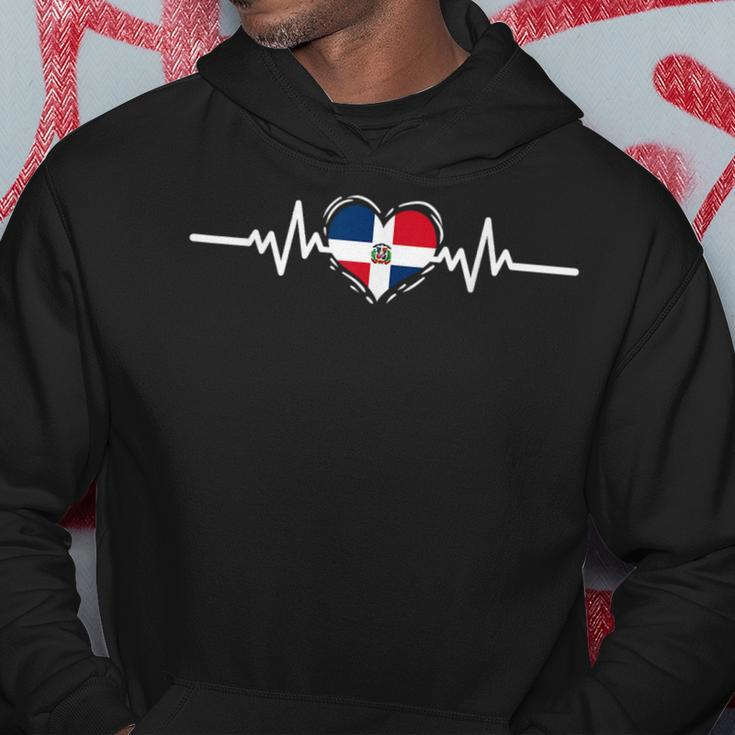 Dominican Republic Flag Heartbeat Dominican Roots Hoodie Unique Gifts