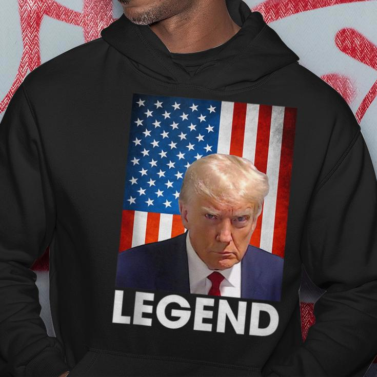 Donald Trump 2024 Shot President Legend American Flag Hoodie Unique Gifts