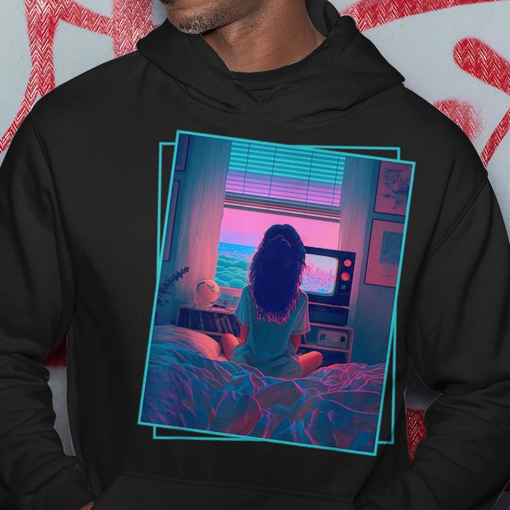 Dreamy Girl Vaporwave Anime Chill 90S Ethereal Alt Aesthetic Hoodie Unique Gifts