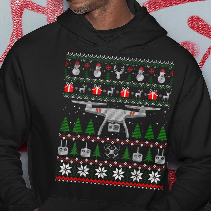 Drone Ugly Christmas Sweater Quadcopter Hoodie Unique Gifts
