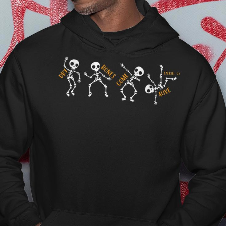 Dry Bones Come Alive Relaxed Skeleton Dancing Halloween Cute Hoodie Unique Gifts