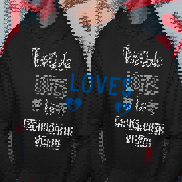 This Dude Loves His Czechoslovakian Wolfdog Hoodie Unique Gifts