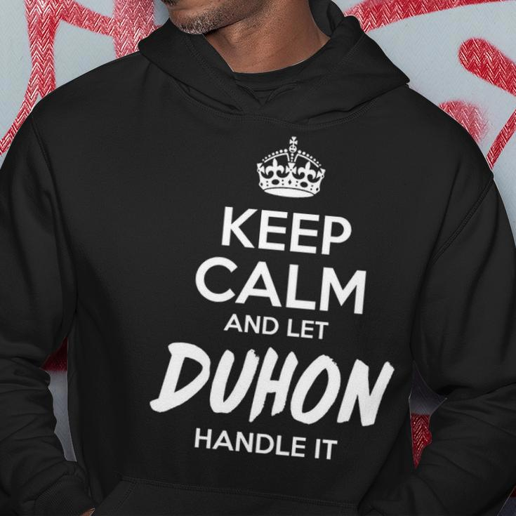 Duhon Name Gift Keep Calm And Let Duhon Handle It Hoodie Funny Gifts