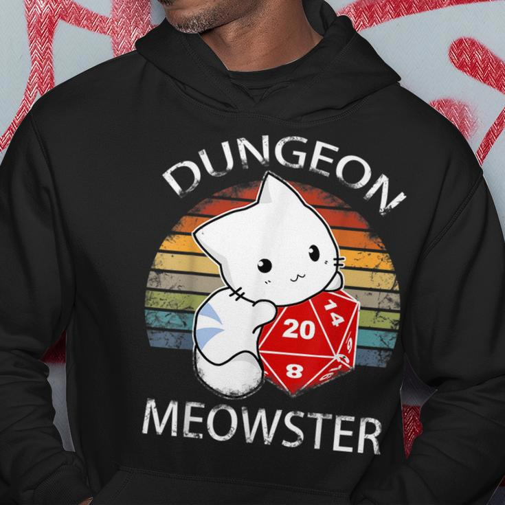 Dungeon Meowster Funny Tabletop Gamer Cat Hoodie Unique Gifts