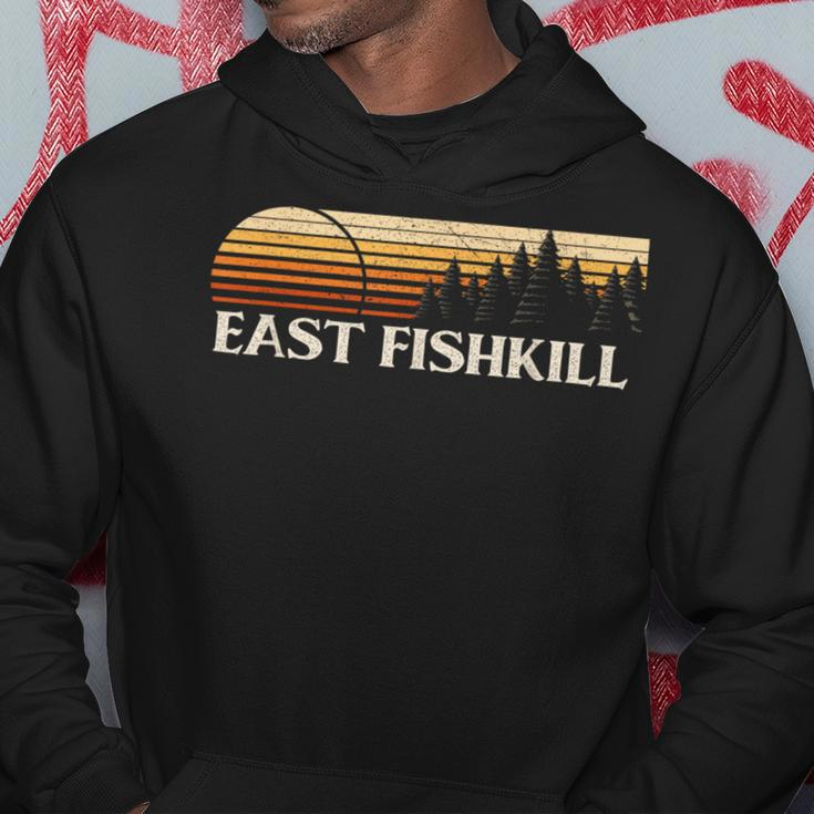 East Fishkill Ny Vintage Evergreen Sunset Eighties Retro Hoodie Unique Gifts