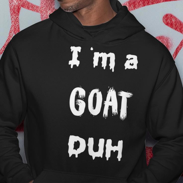 Easy I Am Goat Duh Scary Last Minute Costumes Hoodie Unique Gifts