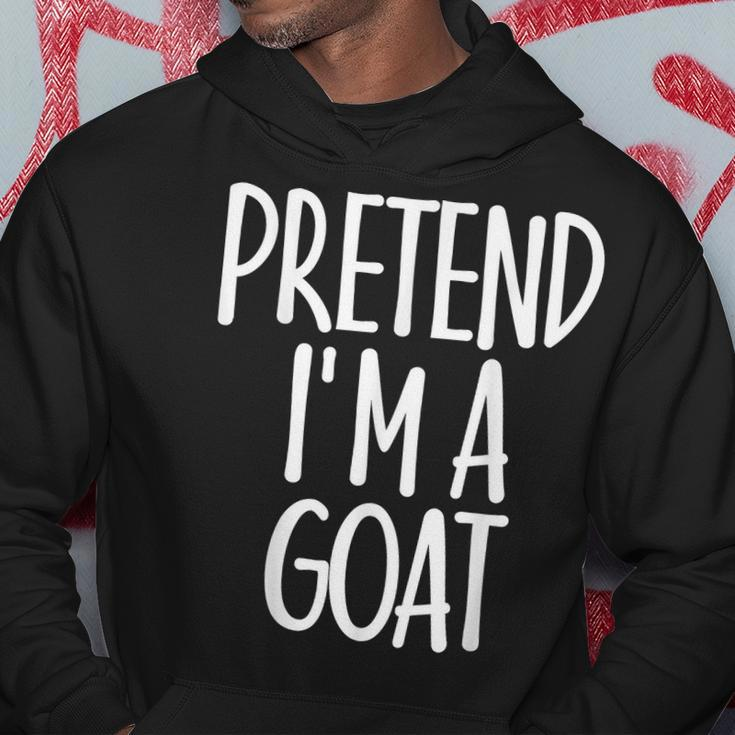 Easy Pretend Im Goat Costume Gift Funny Farmer Halloween Hoodie Unique Gifts