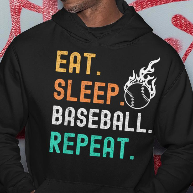 Eat Sleep Baseball Repeat Hoodie Unique Gifts