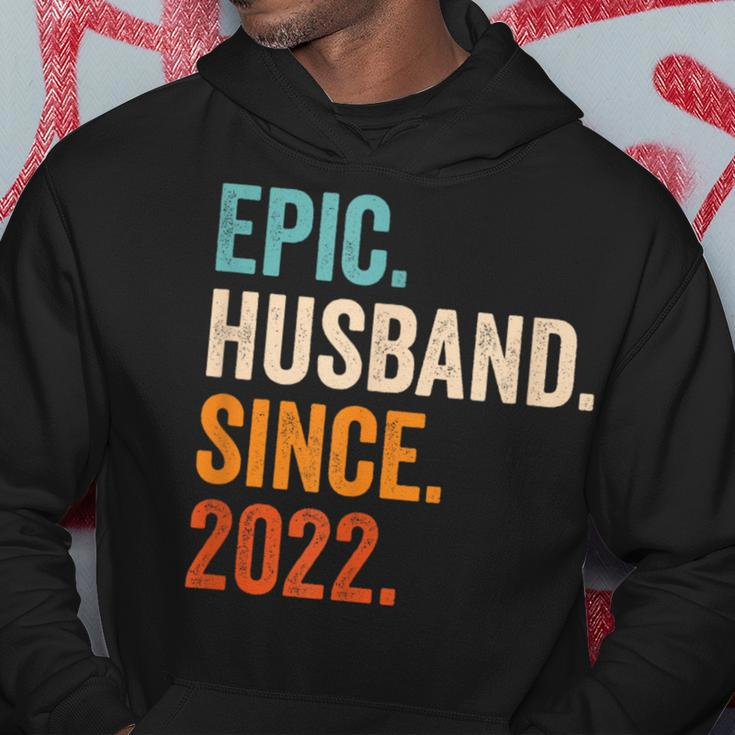 Epic Husband Since 2022 1St Wedding Anniversary 1 Year Hoodie Unique Gifts