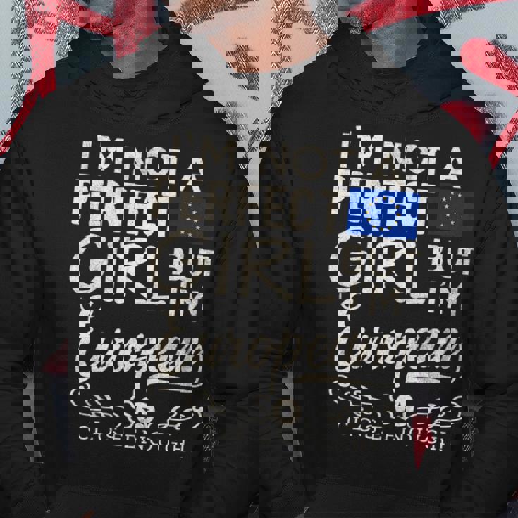 European Union Flag Girl European Pride Souvenir Funny Hoodie Unique Gifts