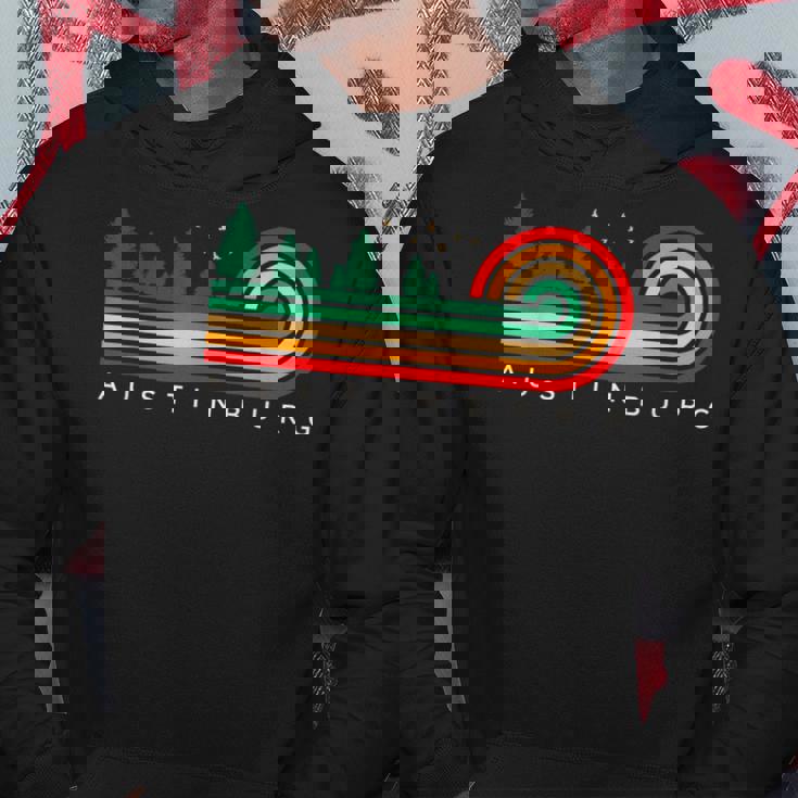 Evergreen Vintage Stripes Austinburg Ohio Hoodie Unique Gifts