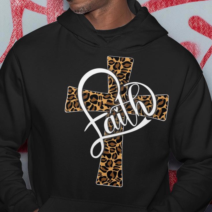 Faith Christian Men Womens Leopard Cheetah Print Religion Hoodie Unique Gifts