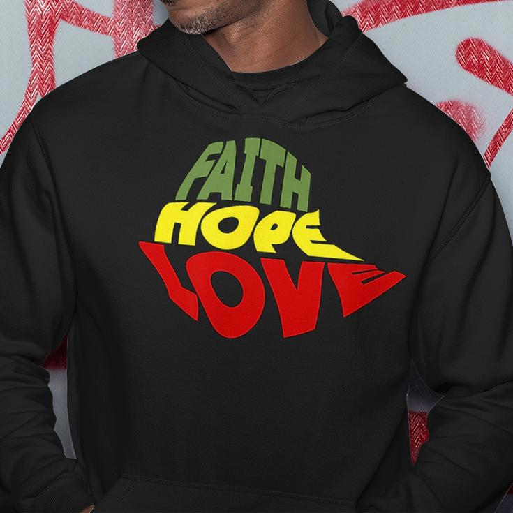 Faith Hope And Love On Ethiopian Map Trendy Hoodie Unique Gifts