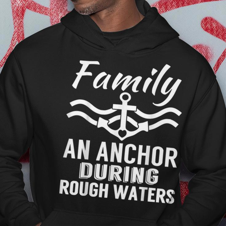 Family Anchor Rough Waters Novelty Sailing Nautical Hoodie Unique Gifts
