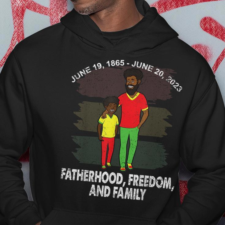 Father And Son Junenth Fatherhood Black History African Hoodie Unique Gifts