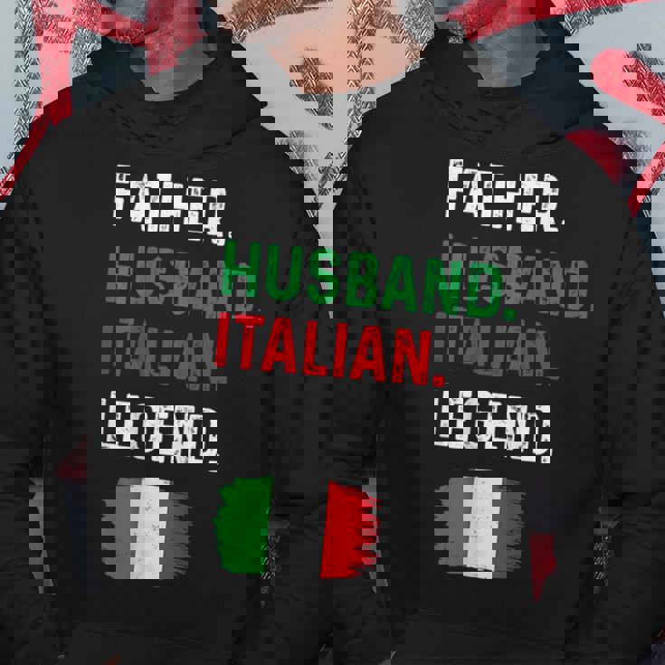 Father Husband Italian Legend Proud Dad Italy Flag Hoodie Unique Gifts