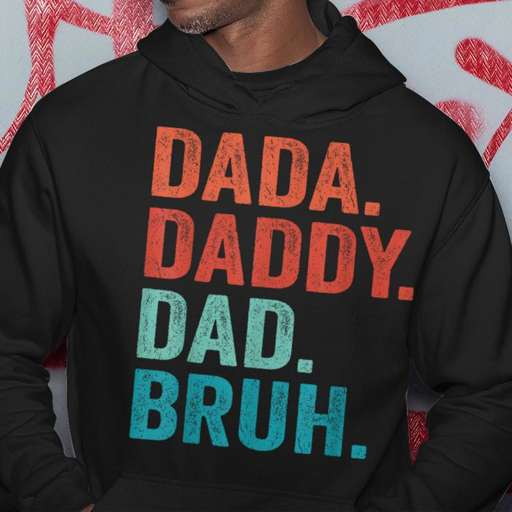Fathers Day Dad Dada Daddy Bruh Vintage Father Funny Hoodie Unique Gifts