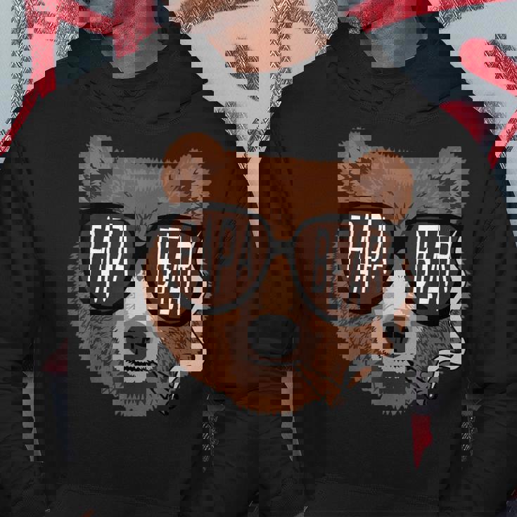 Fathers Day Funny Retro Vintage Dad Papa Bear Fathers Day Hoodie Unique Gifts
