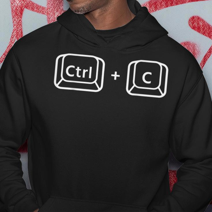 Fathers Day Gift Ctrl C & Ctrl V Dad & Baby Matching New Dad Hoodie Funny Gifts