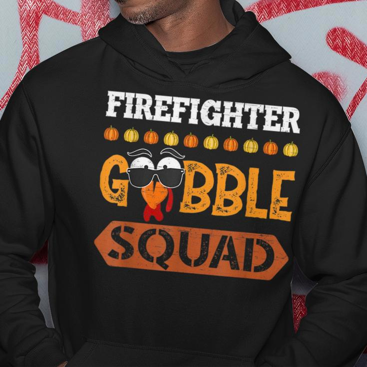 Firefighter Gobble Squad Fireman Turkey Crew Thanksgiving Hoodie Unique Gifts