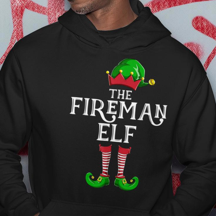 Fireman Elf Matching Family Group Christmas Party Pajama Hoodie Unique Gifts