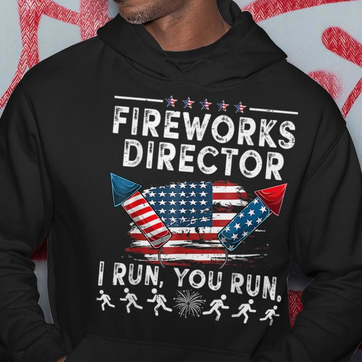 Fireworks Director If I Run Funny 4Th Of July Fourth Men Hoodie Unique Gifts