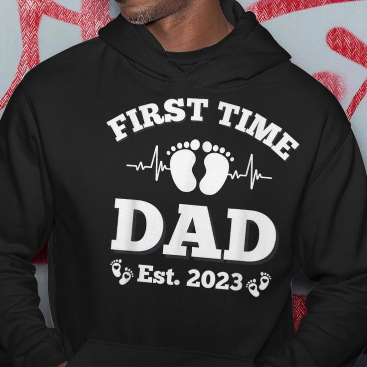 First Time Dad 2023 For Grandfather Funny Fathers Day Men Hoodie Unique Gifts