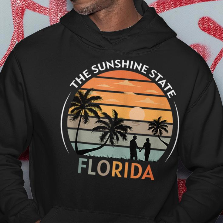 Florida Summer Beach Vintage Sunset Hoodie Unique Gifts