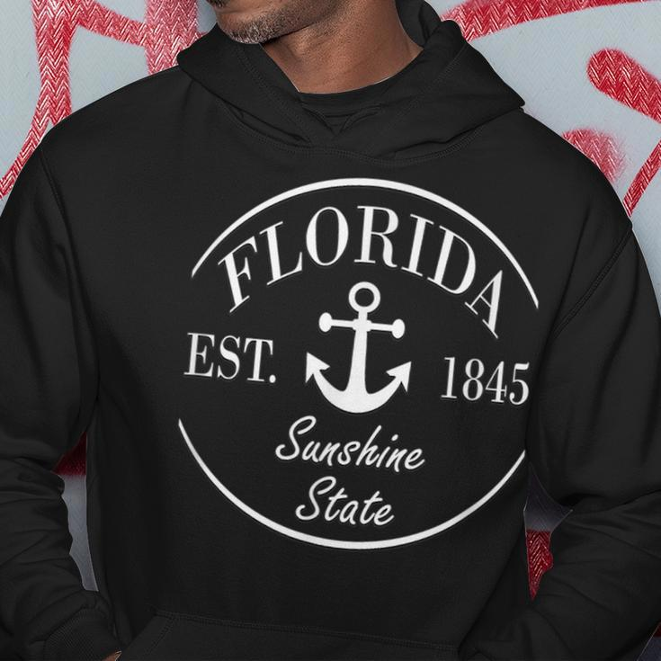 Florida The Sunshine State 1845 - Boat Anchor Hoodie Unique Gifts