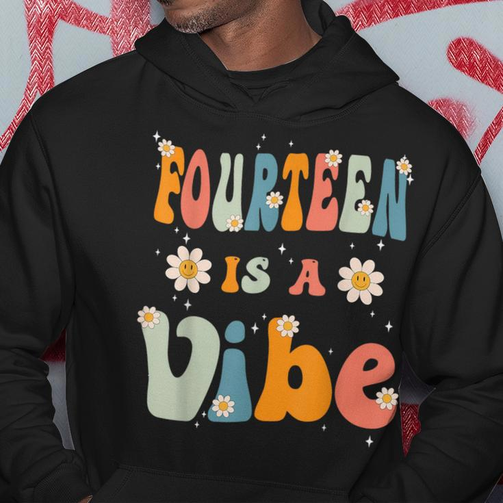 Fourn Is A Vibe 14Th Birthday Party 14 Year Old Kids Hoodie Funny Gifts