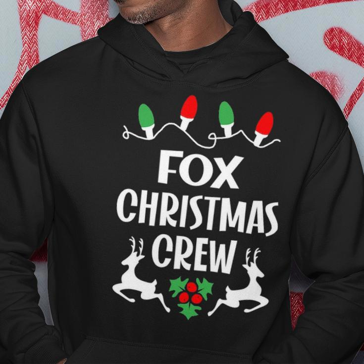 Fox Name Gift Christmas Crew Fox Hoodie Funny Gifts