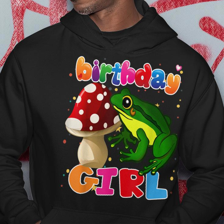 Frog Birthday Girl Its My Birthday Girl Frog Party Hoodie Unique Gifts