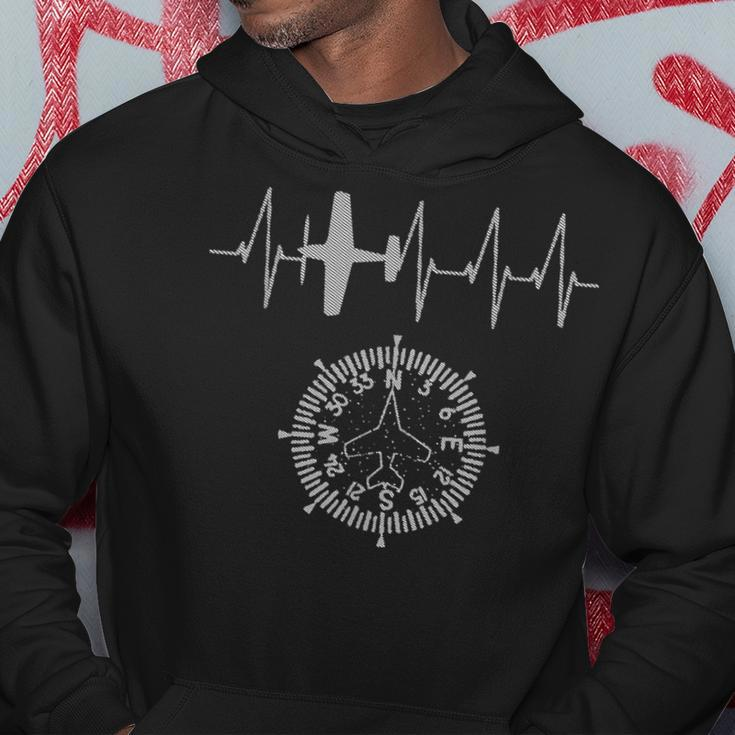 Airplane Pilot Heartbeat Aviation Hoodie Unique Gifts