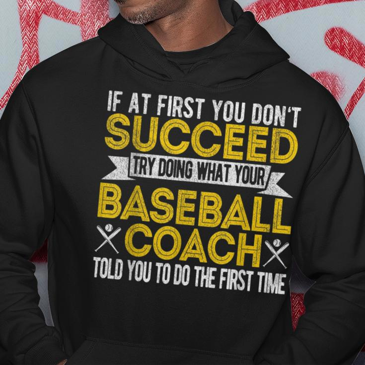 Funny Baseball Coach Baseball Team Coach Retro Hoodie Unique Gifts
