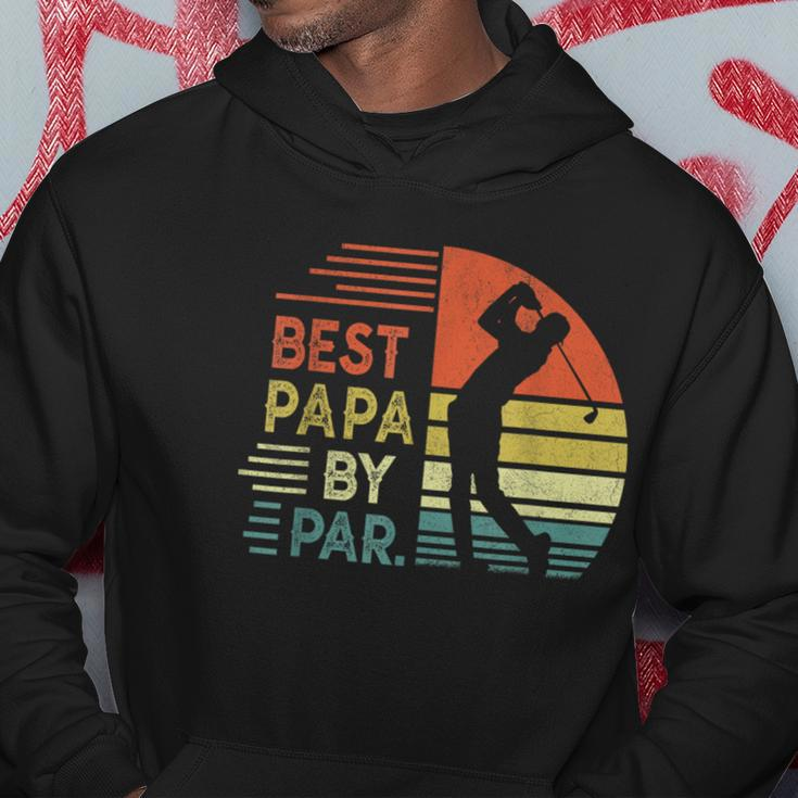 Funny Best Papa By Par Fathers Day Golf Grandpa Hoodie Funny Gifts
