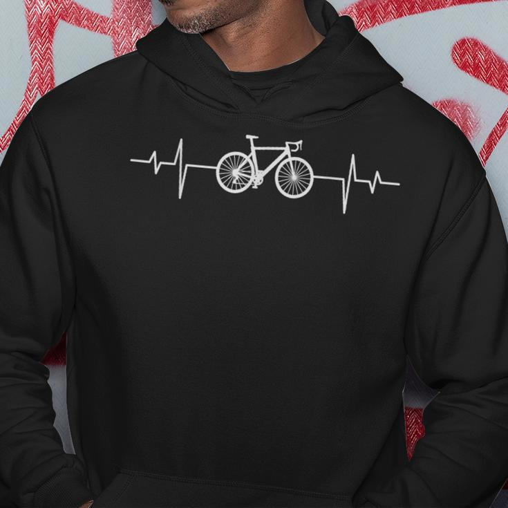 Funny Bicycle Heartbeat Cycling Bicycle Cool Biker Hoodie Unique Gifts